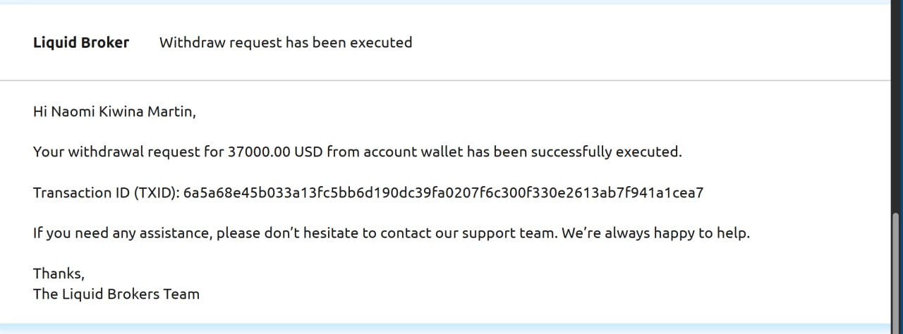 Withdrawal $37,000